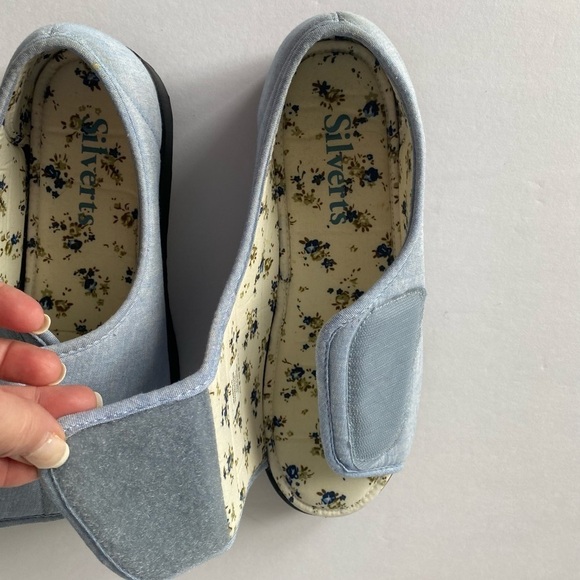 Easy Closure Comfort Slip On Slip Resistant Slippers House Shoes Size 10 - Picture 7 of 12